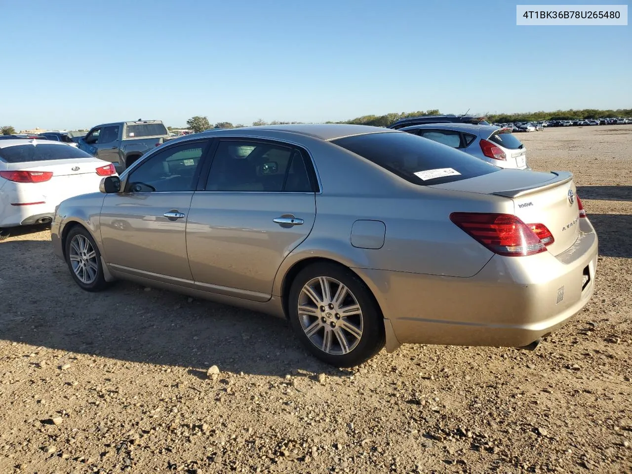 4T1BK36B78U265480 2008 Toyota Avalon Xl