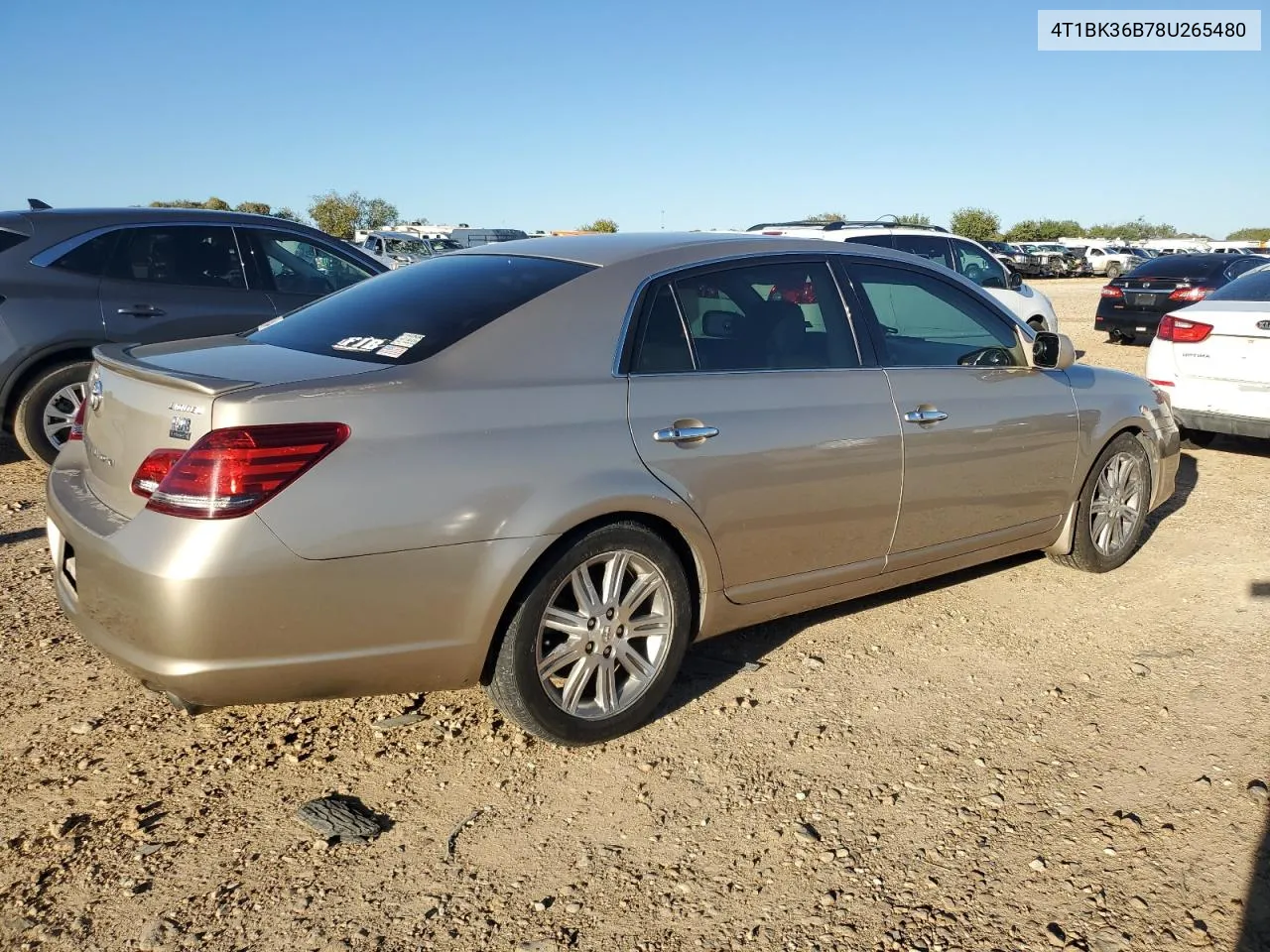 2008 Toyota Avalon Xl VIN: 4T1BK36B78U265480 Lot: 79619224