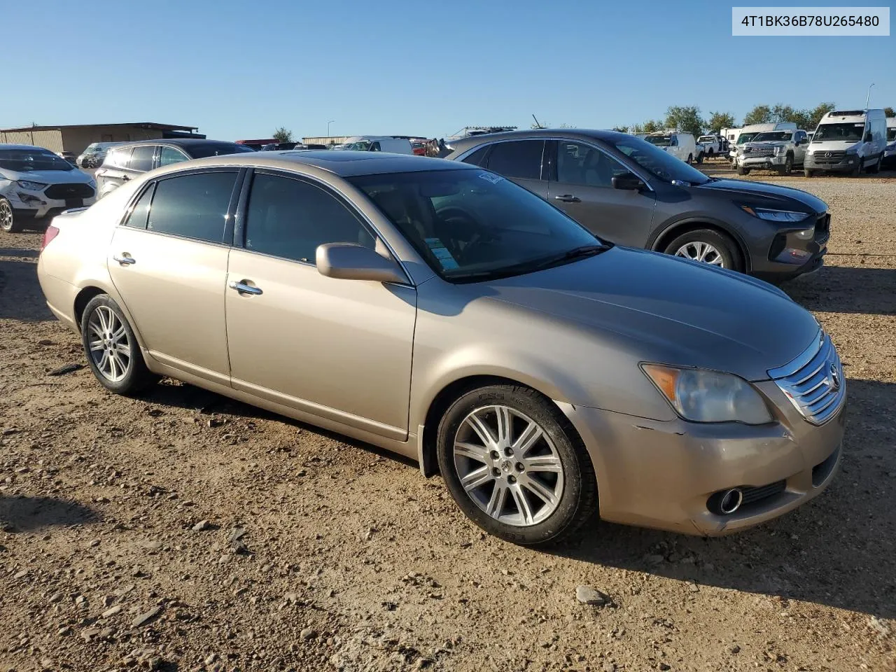 2008 Toyota Avalon Xl VIN: 4T1BK36B78U265480 Lot: 79619224