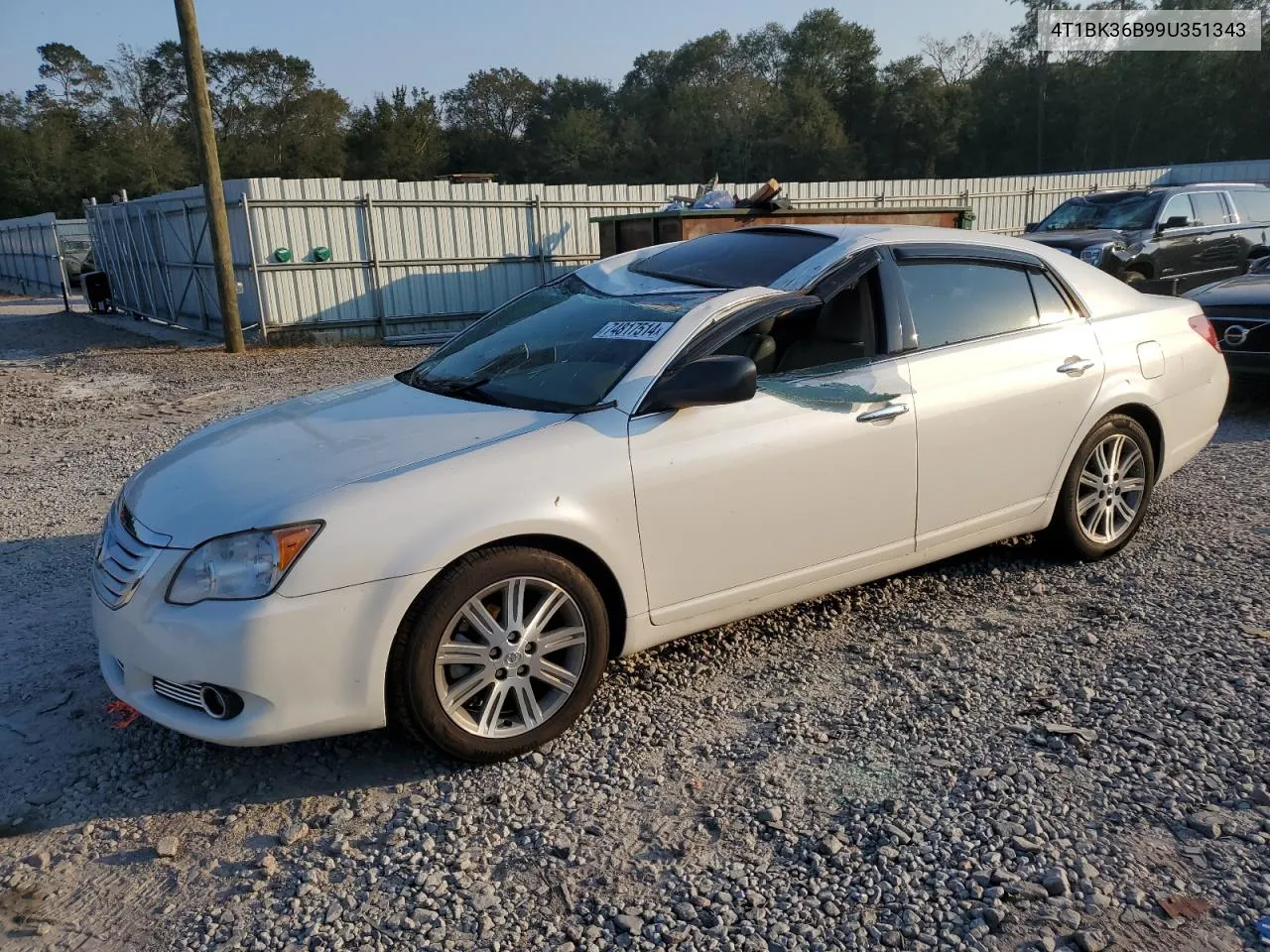 2009 Toyota Avalon Xl VIN: 4T1BK36B99U351343 Lot: 74817514