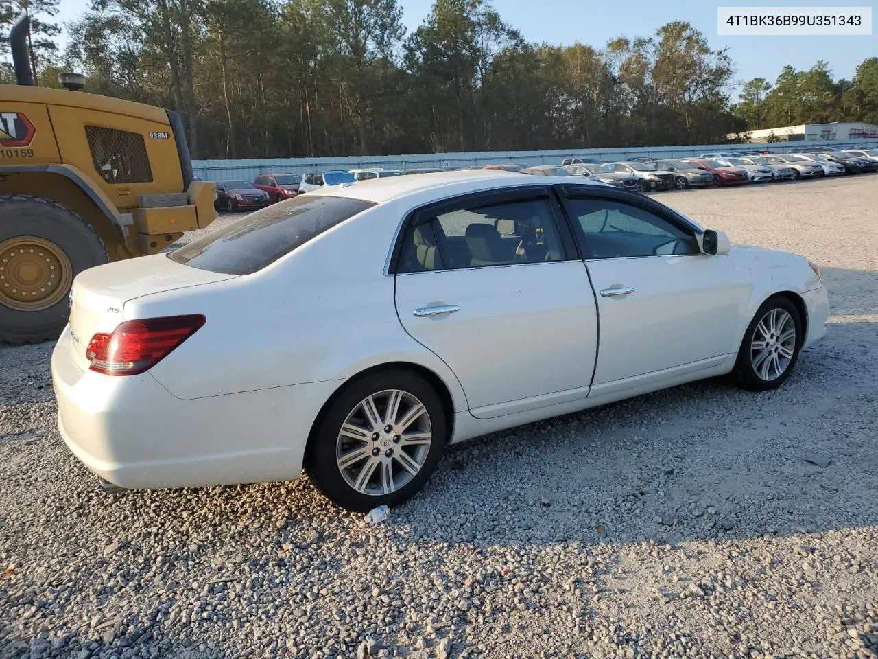 2009 Toyota Avalon Xl VIN: 4T1BK36B99U351343 Lot: 74817514