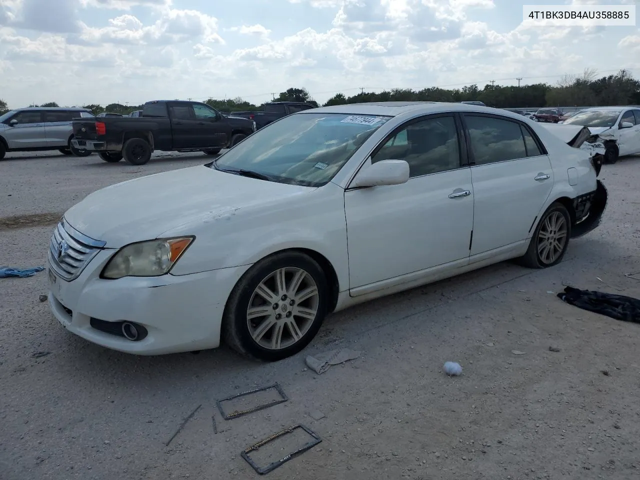 2010 Toyota Avalon Xl VIN: 4T1BK3DB4AU358885 Lot: 74677944