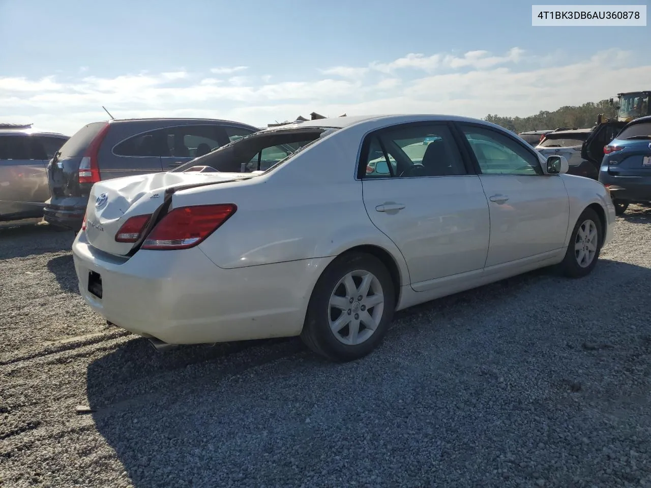 2010 Toyota Avalon Xl VIN: 4T1BK3DB6AU360878 Lot: 75133814