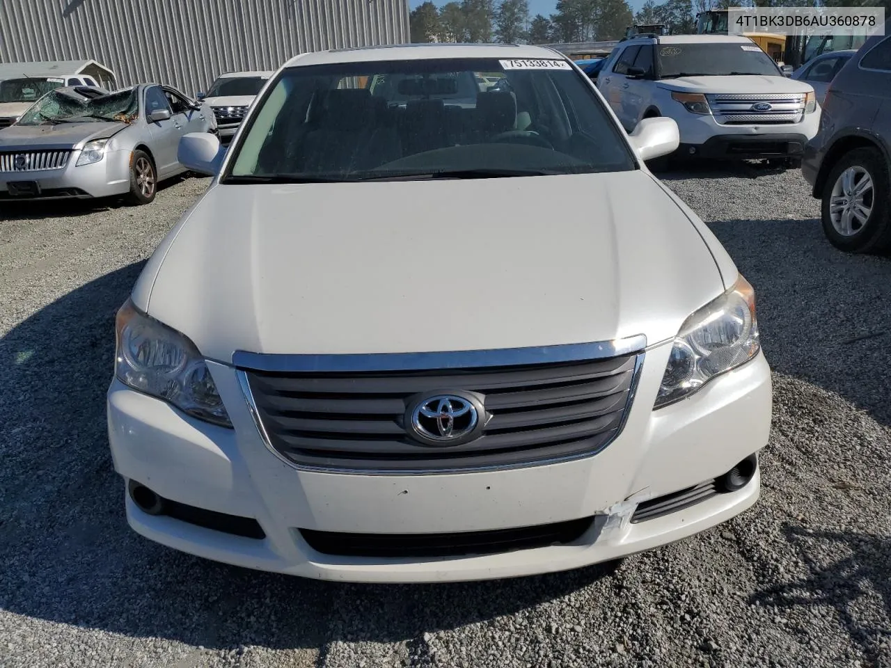 2010 Toyota Avalon Xl VIN: 4T1BK3DB6AU360878 Lot: 75133814