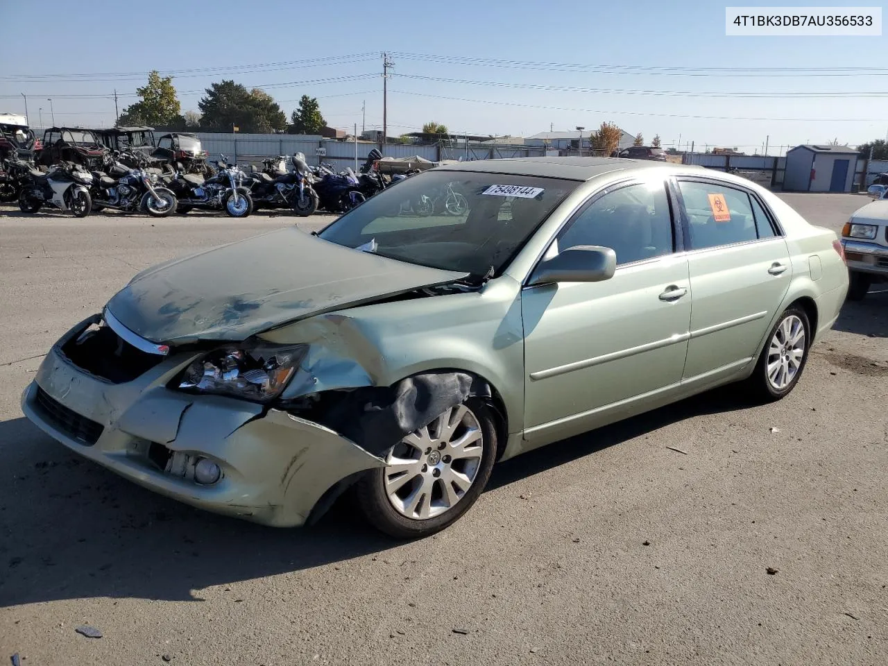 2010 Toyota Avalon Xl VIN: 4T1BK3DB7AU356533 Lot: 75498144