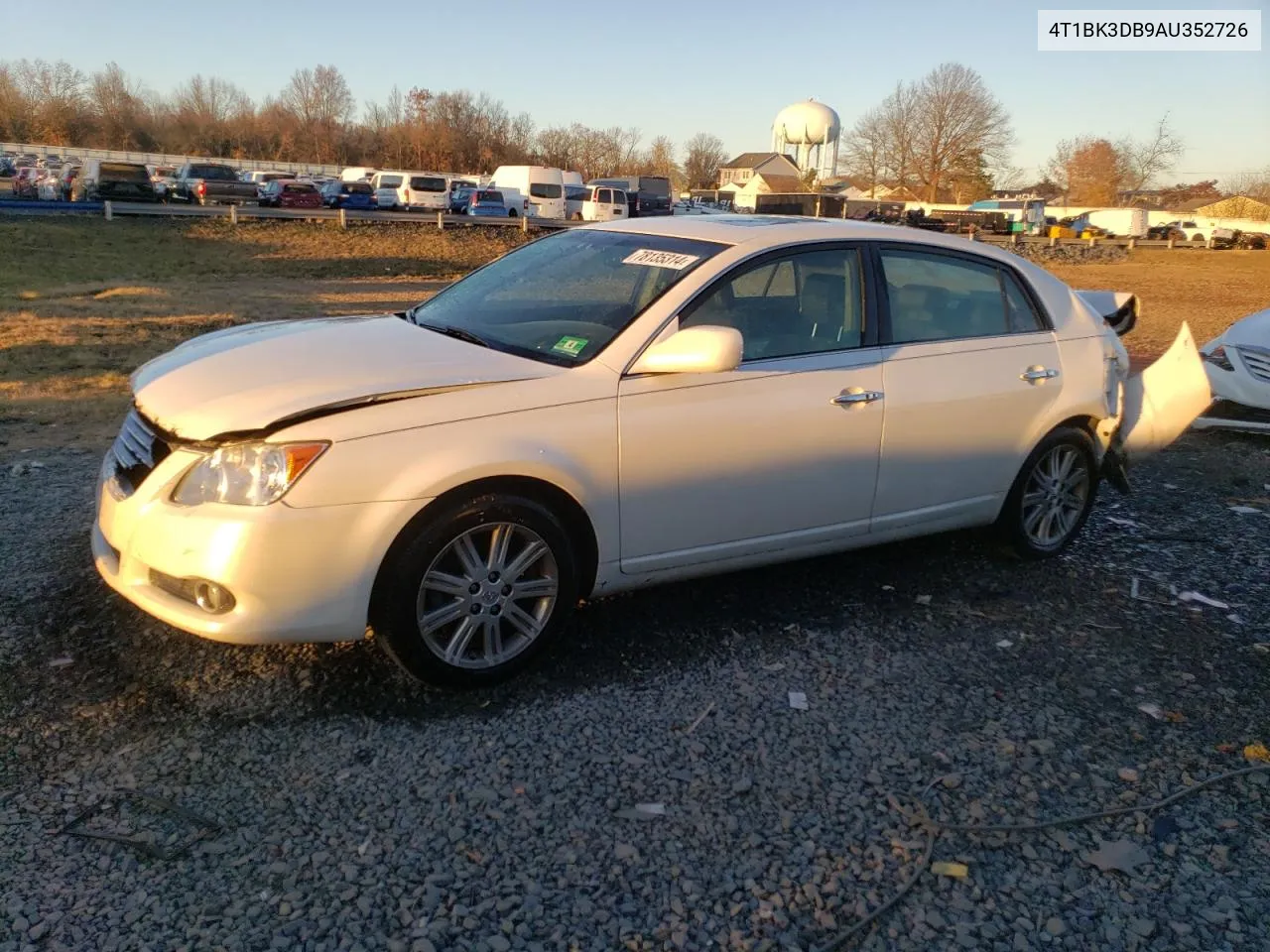 2010 Toyota Avalon Xl VIN: 4T1BK3DB9AU352726 Lot: 78135314