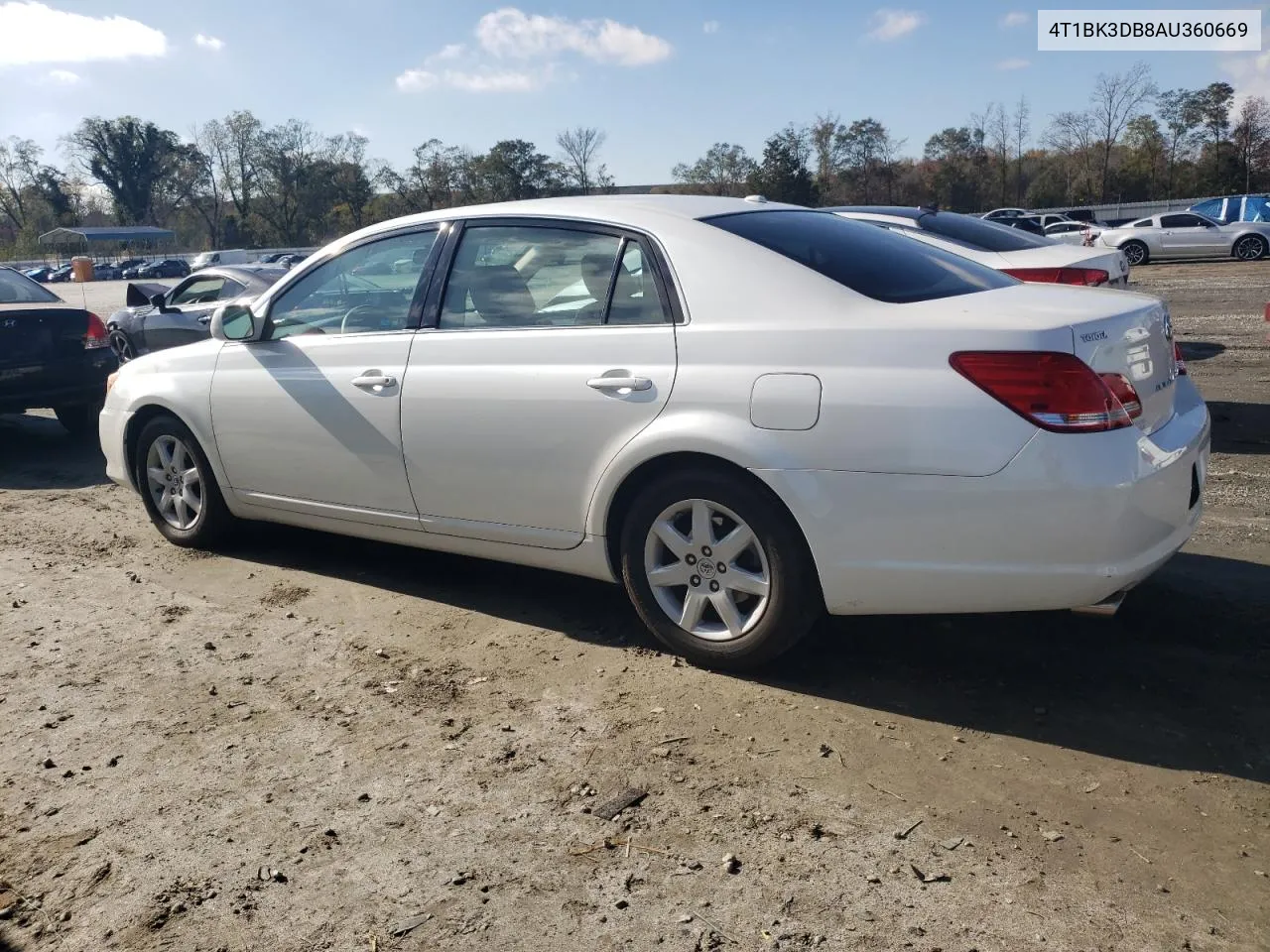 2010 Toyota Avalon Xl VIN: 4T1BK3DB8AU360669 Lot: 80135574