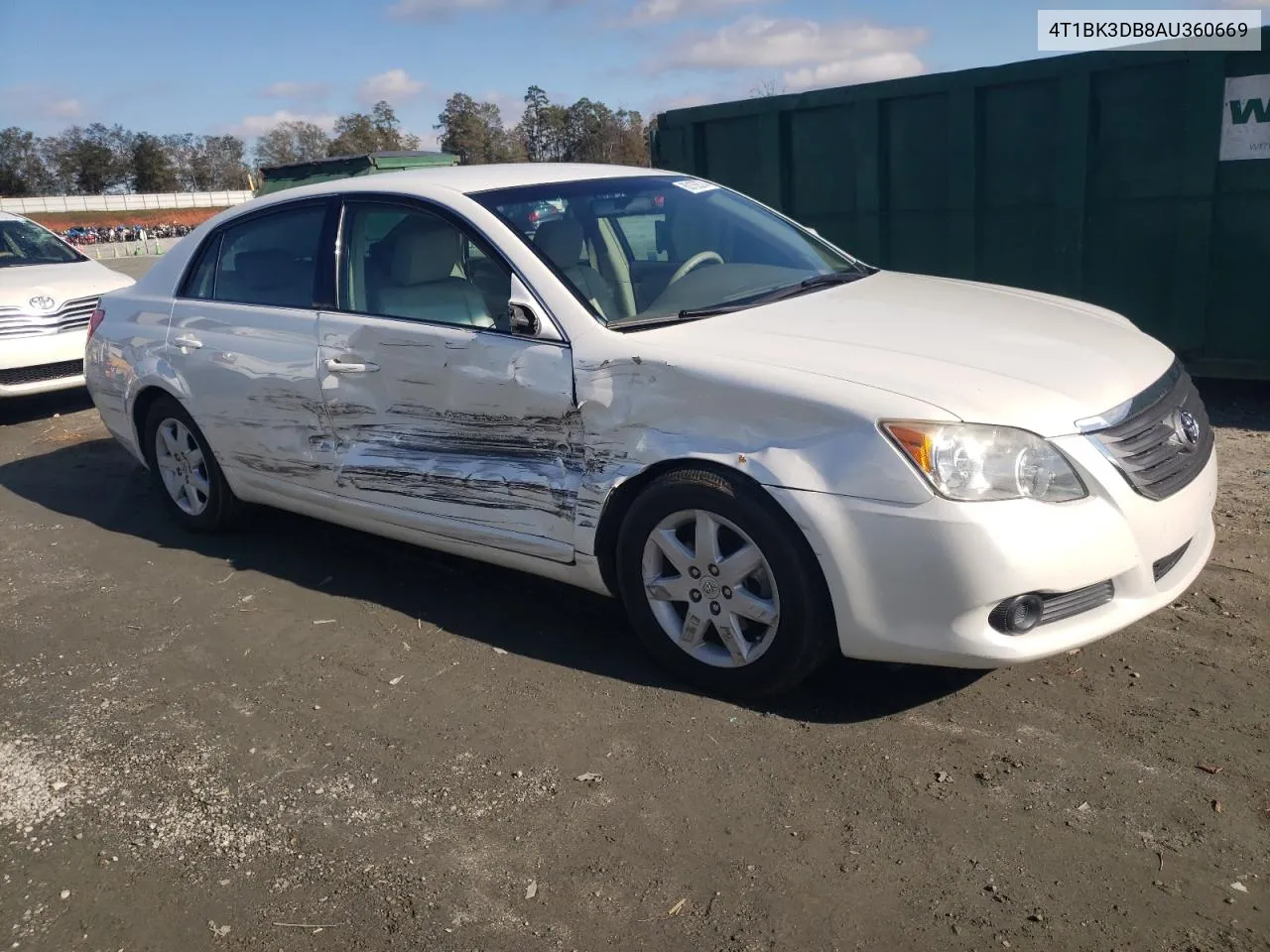 2010 Toyota Avalon Xl VIN: 4T1BK3DB8AU360669 Lot: 80135574