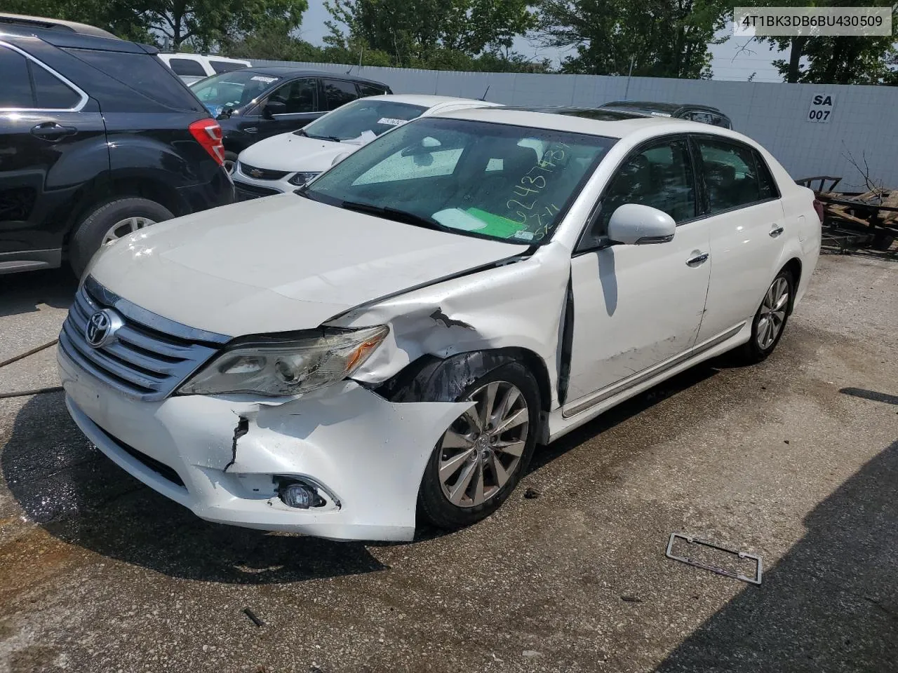 2011 Toyota Avalon Base VIN: 4T1BK3DB6BU430509 Lot: 62437434