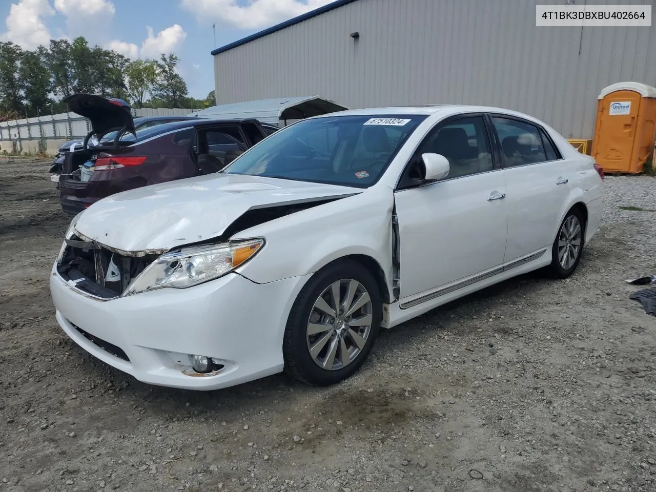 4T1BK3DBXBU402664 2011 Toyota Avalon Base