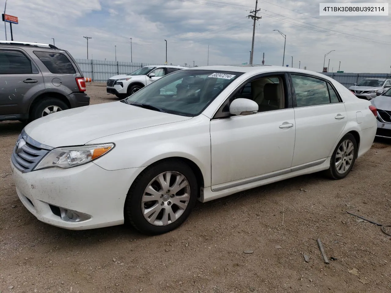 2011 Toyota Avalon Base VIN: 4T1BK3DB0BU392114 Lot: 68247214