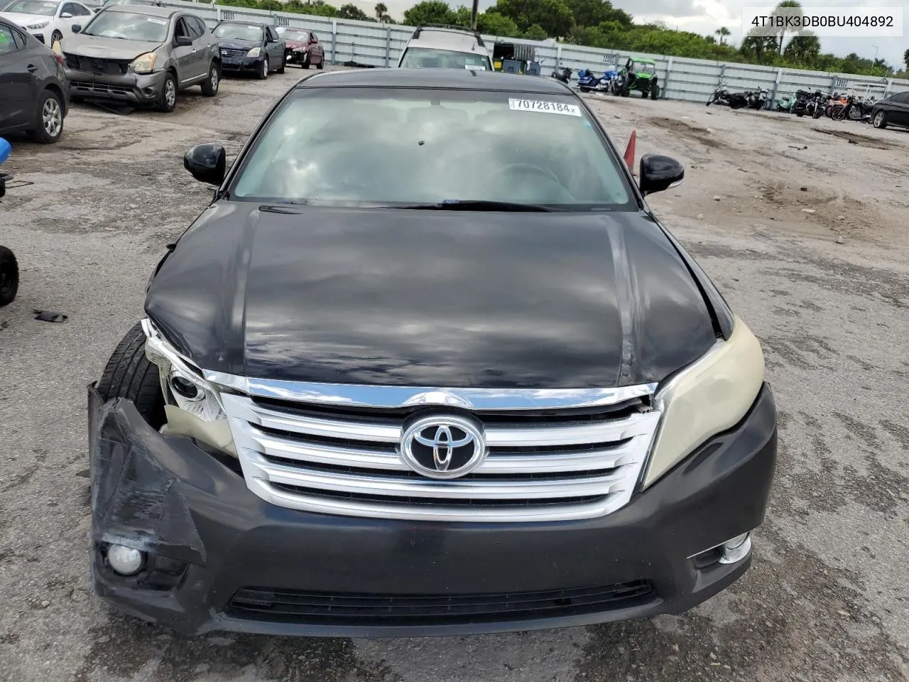 2011 Toyota Avalon Base VIN: 4T1BK3DB0BU404892 Lot: 70728184