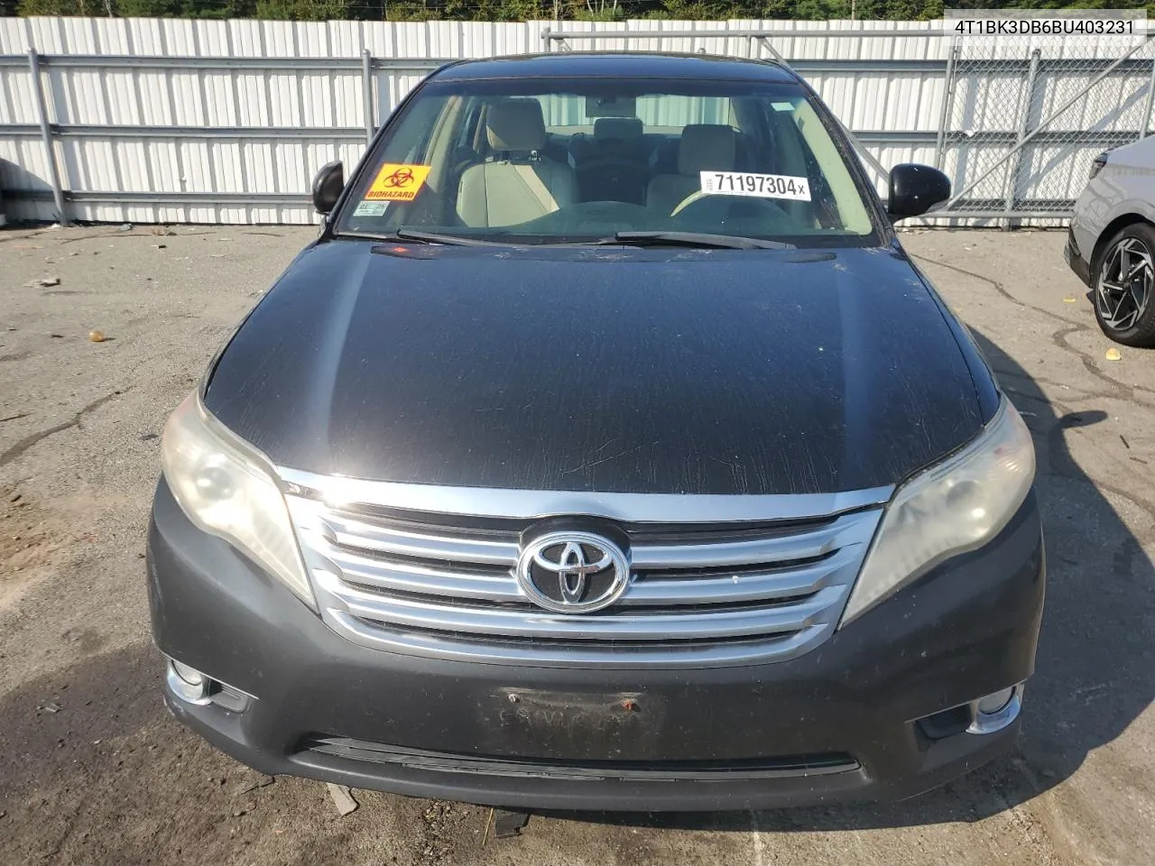 2011 Toyota Avalon Base VIN: 4T1BK3DB6BU403231 Lot: 71197304