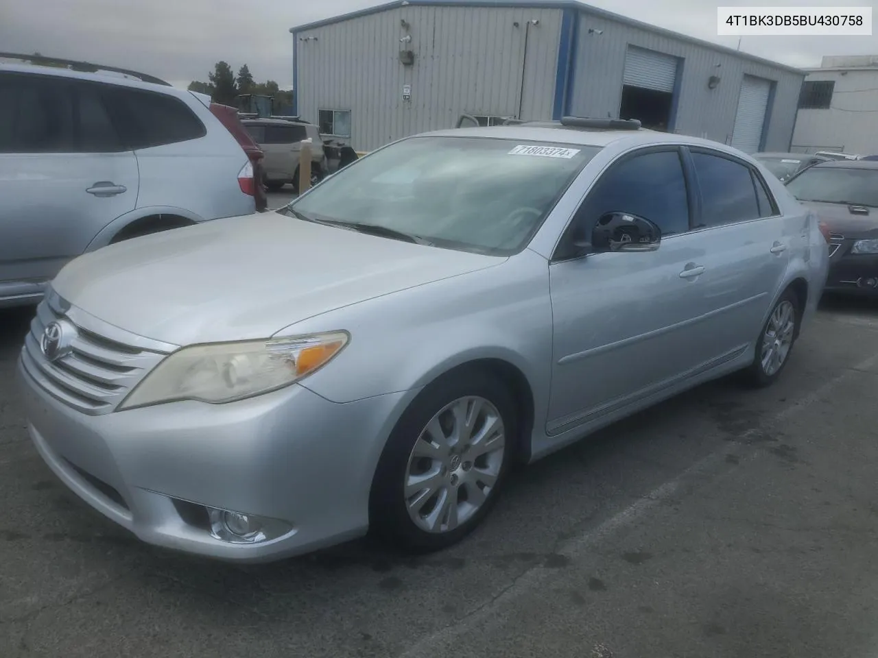 2011 Toyota Avalon Base VIN: 4T1BK3DB5BU430758 Lot: 71803374