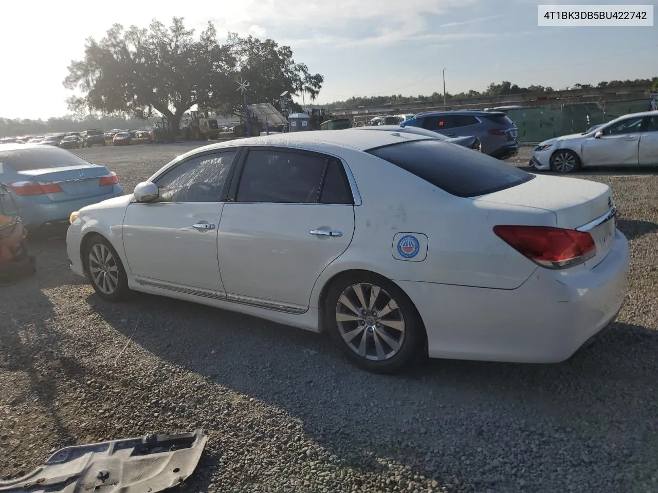 2011 Toyota Avalon Base VIN: 4T1BK3DB5BU422742 Lot: 71818774