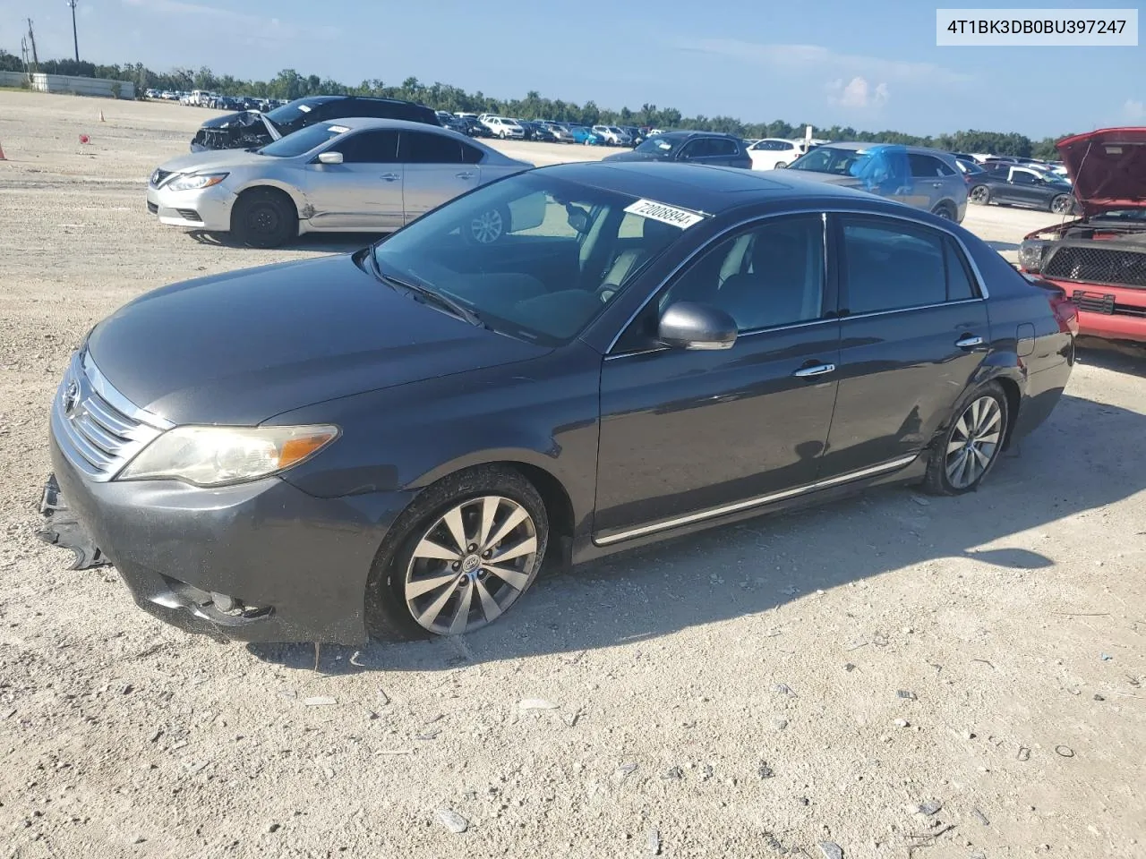 2011 Toyota Avalon Base VIN: 4T1BK3DB0BU397247 Lot: 72008894