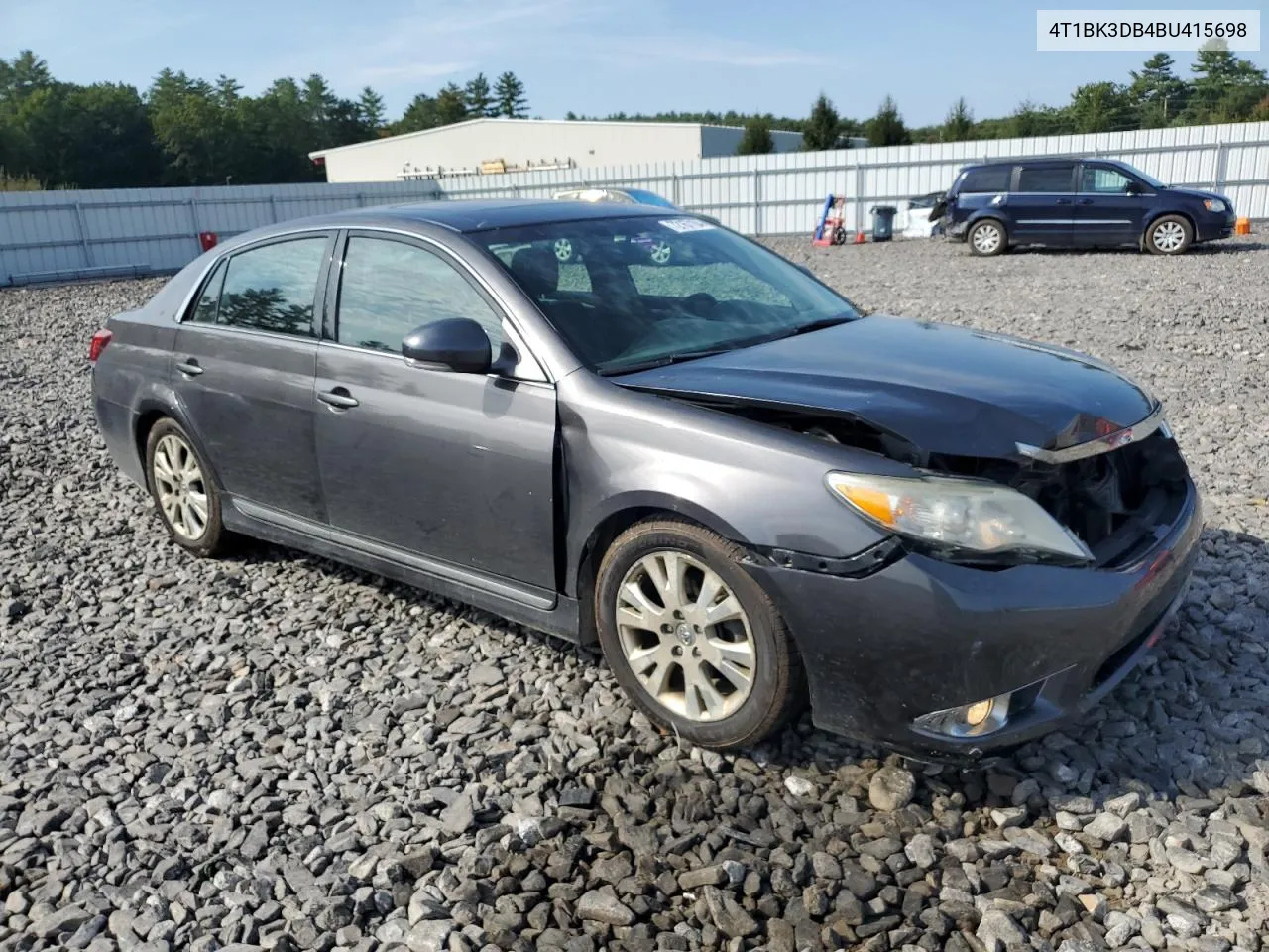 2011 Toyota Avalon Base VIN: 4T1BK3DB4BU415698 Lot: 72167104