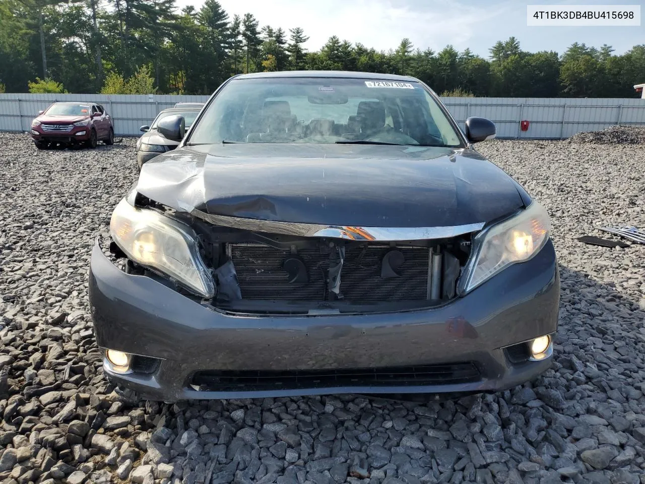 2011 Toyota Avalon Base VIN: 4T1BK3DB4BU415698 Lot: 72167104