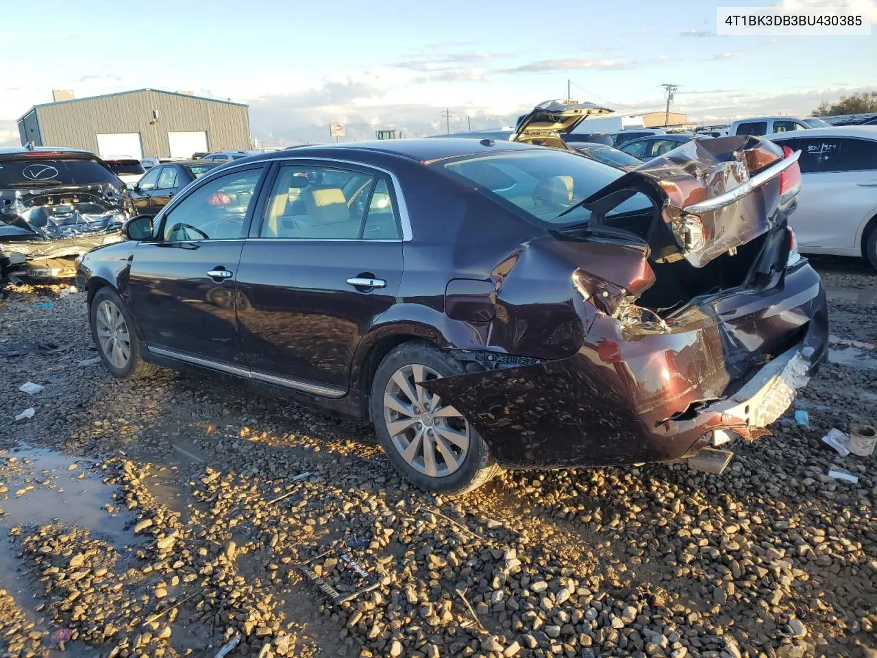 2011 Toyota Avalon Base VIN: 4T1BK3DB3BU430385 Lot: 72466824