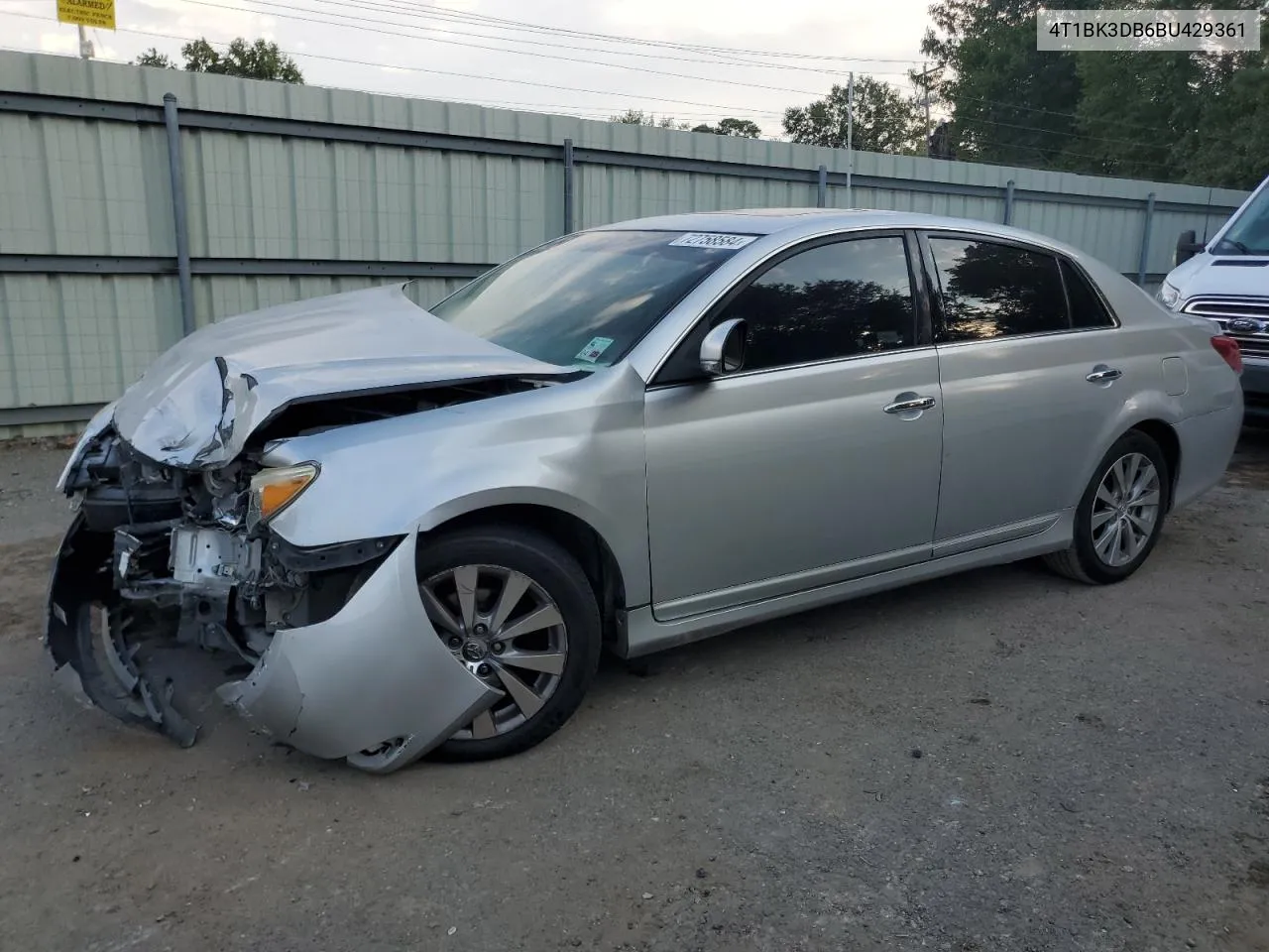 2011 Toyota Avalon Base VIN: 4T1BK3DB6BU429361 Lot: 72758584