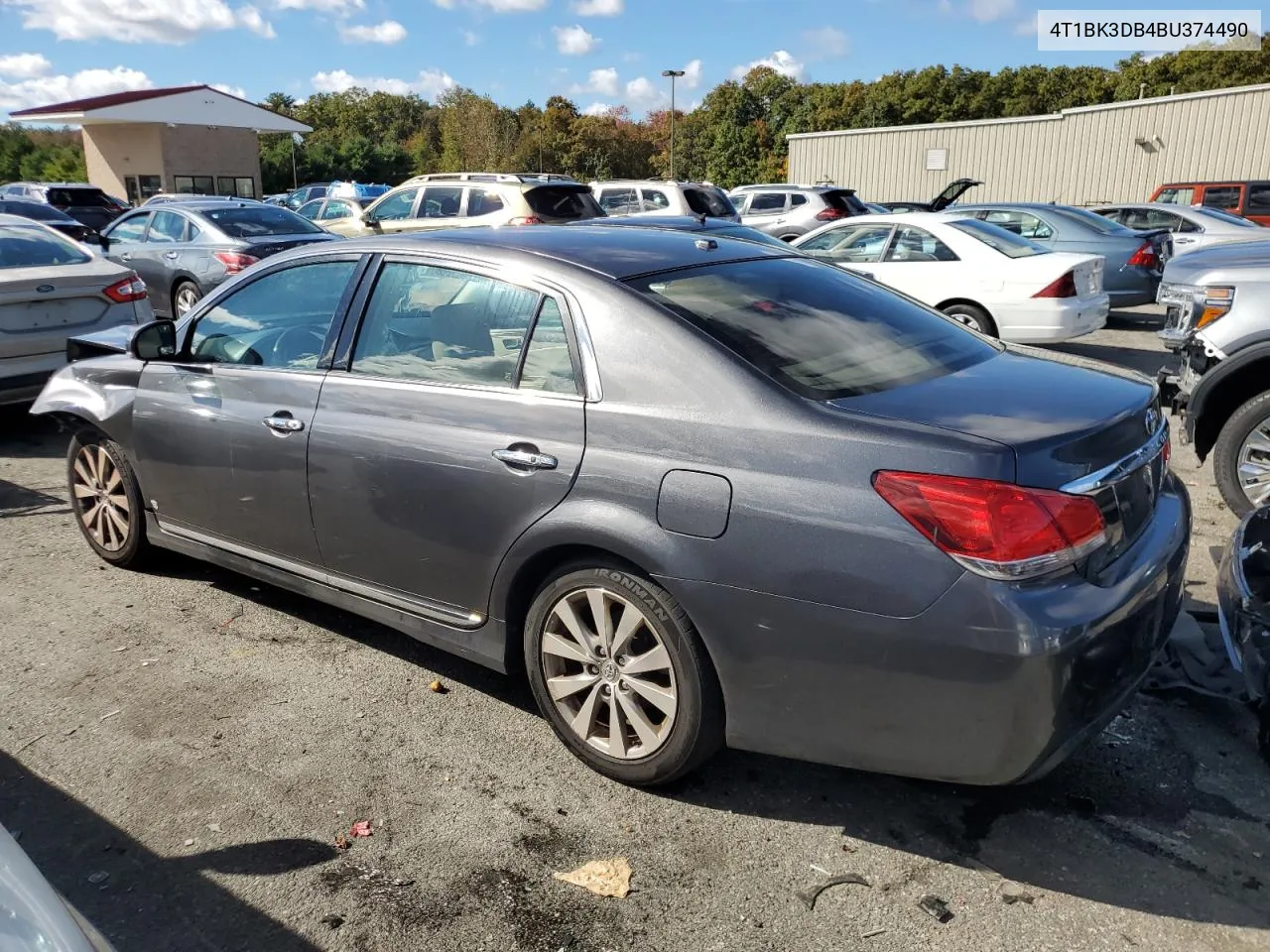 2011 Toyota Avalon Base VIN: 4T1BK3DB4BU374490 Lot: 73105774