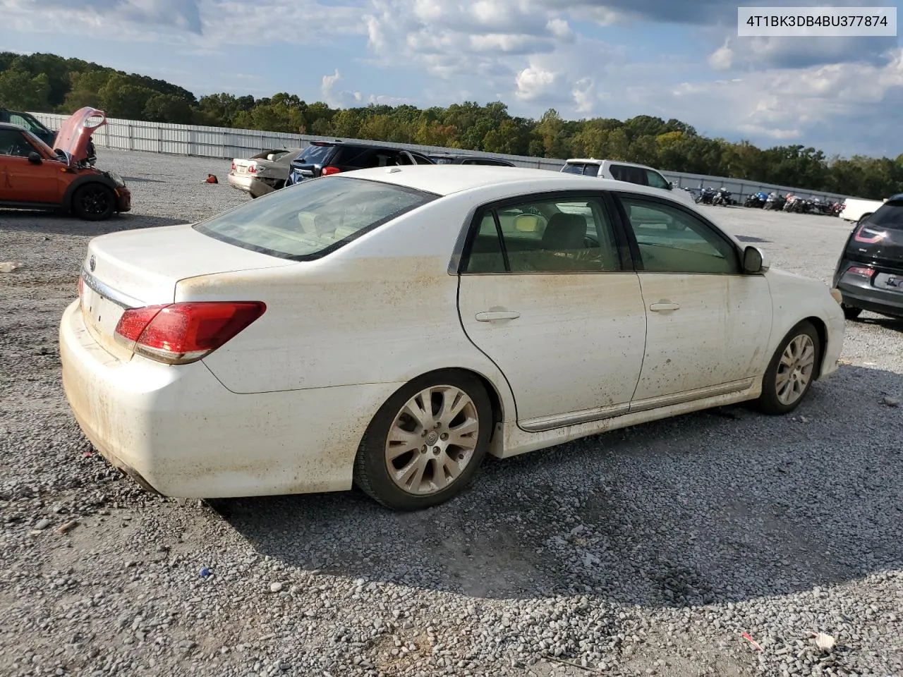 2011 Toyota Avalon Base VIN: 4T1BK3DB4BU377874 Lot: 74271424