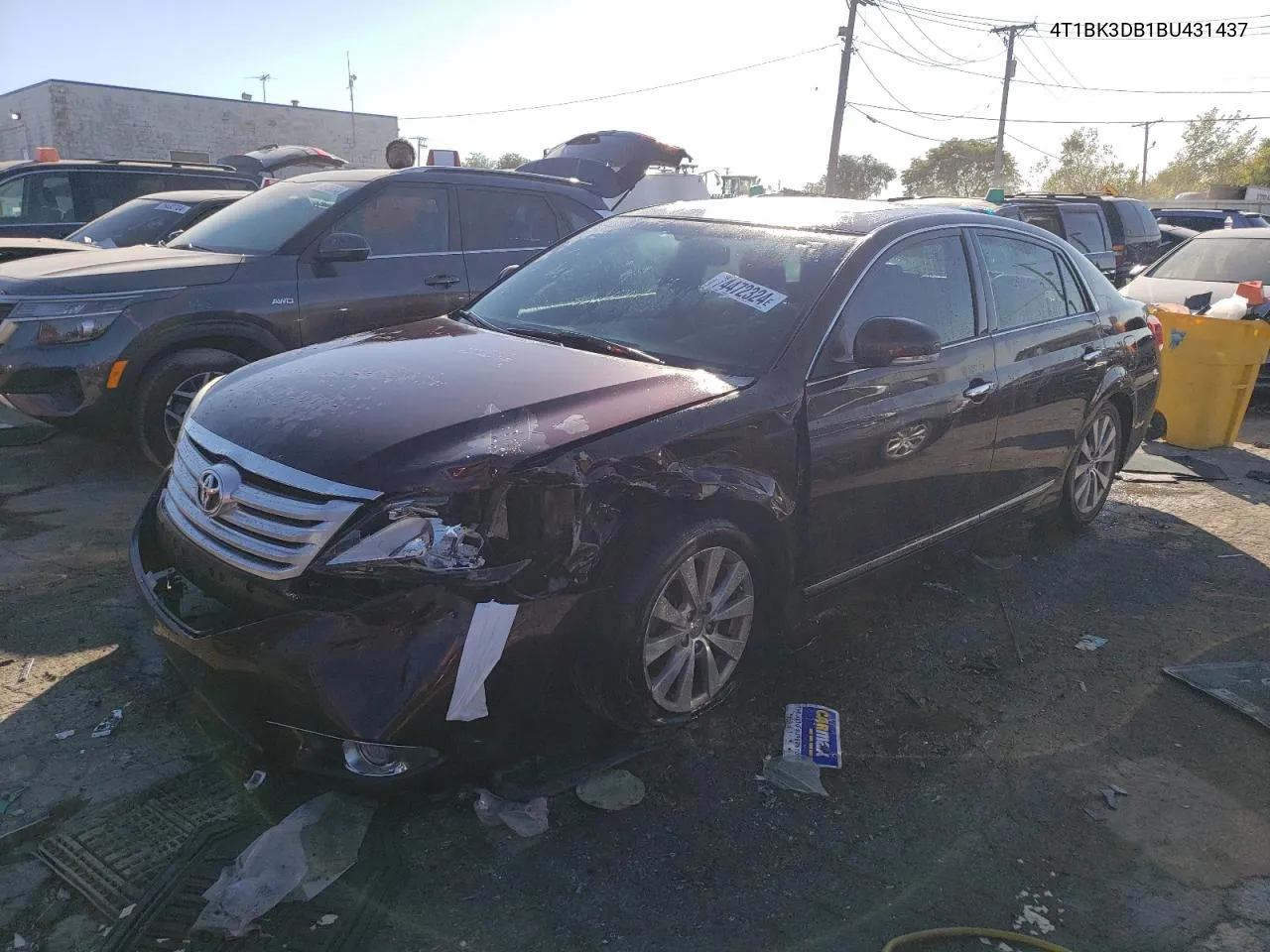 2011 Toyota Avalon Base VIN: 4T1BK3DB1BU431437 Lot: 74472324