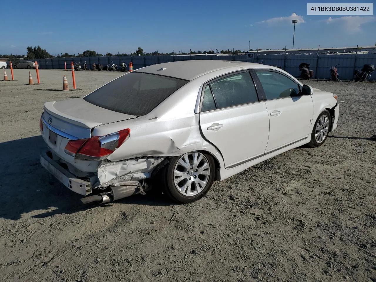 2011 Toyota Avalon Base VIN: 4T1BK3DB0BU381422 Lot: 74815264