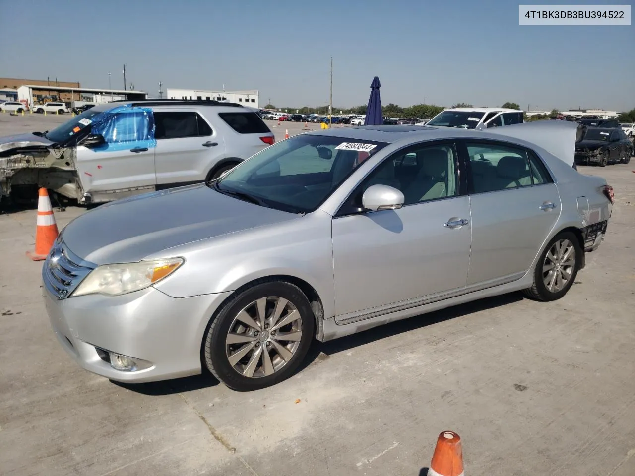 2011 Toyota Avalon Base VIN: 4T1BK3DB3BU394522 Lot: 74993044