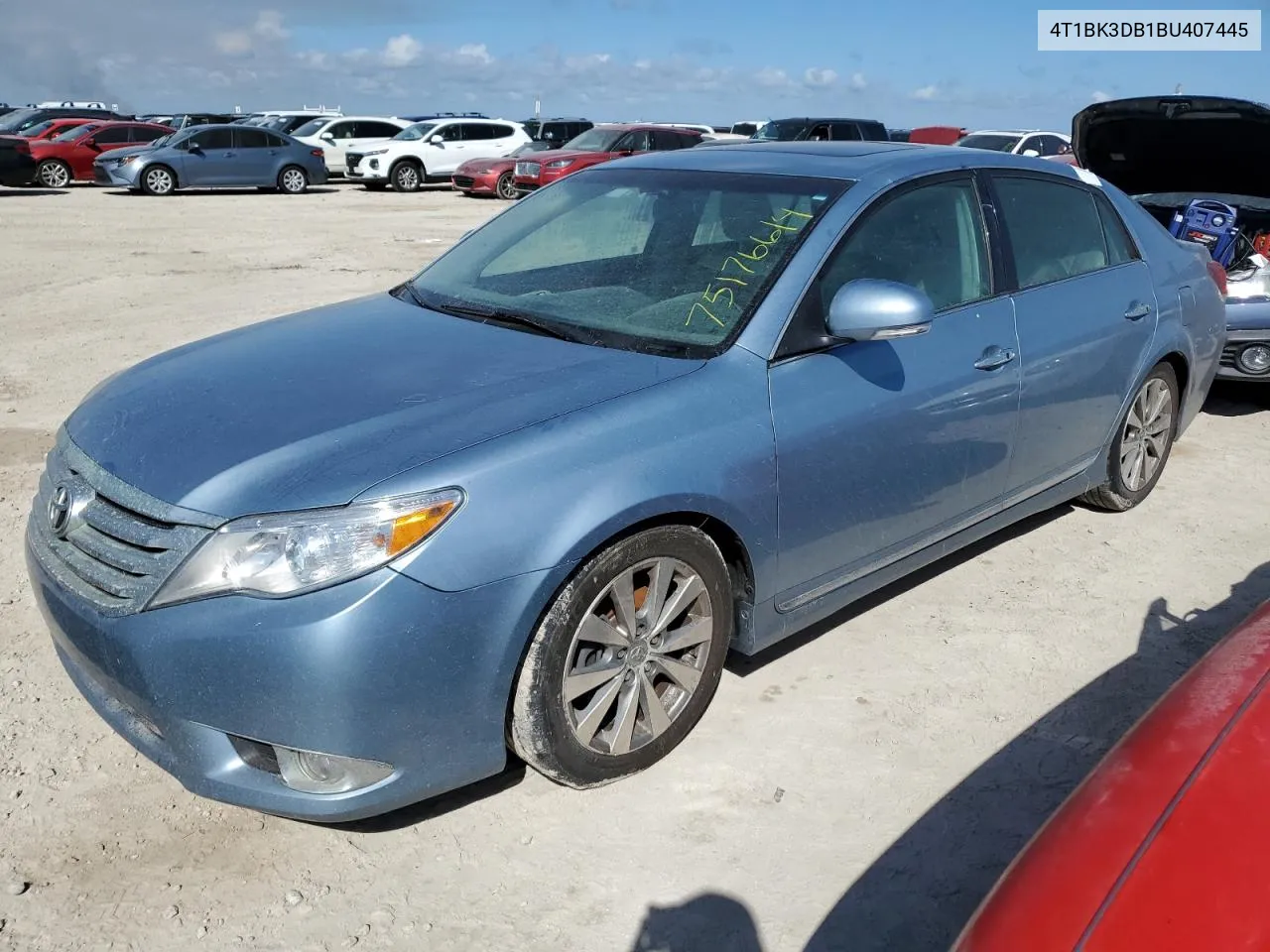 2011 Toyota Avalon Base VIN: 4T1BK3DB1BU407445 Lot: 75176614