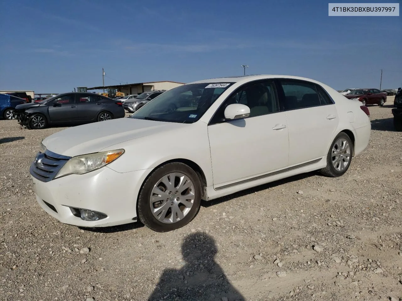 2011 Toyota Avalon Base VIN: 4T1BK3DBXBU397997 Lot: 75397544