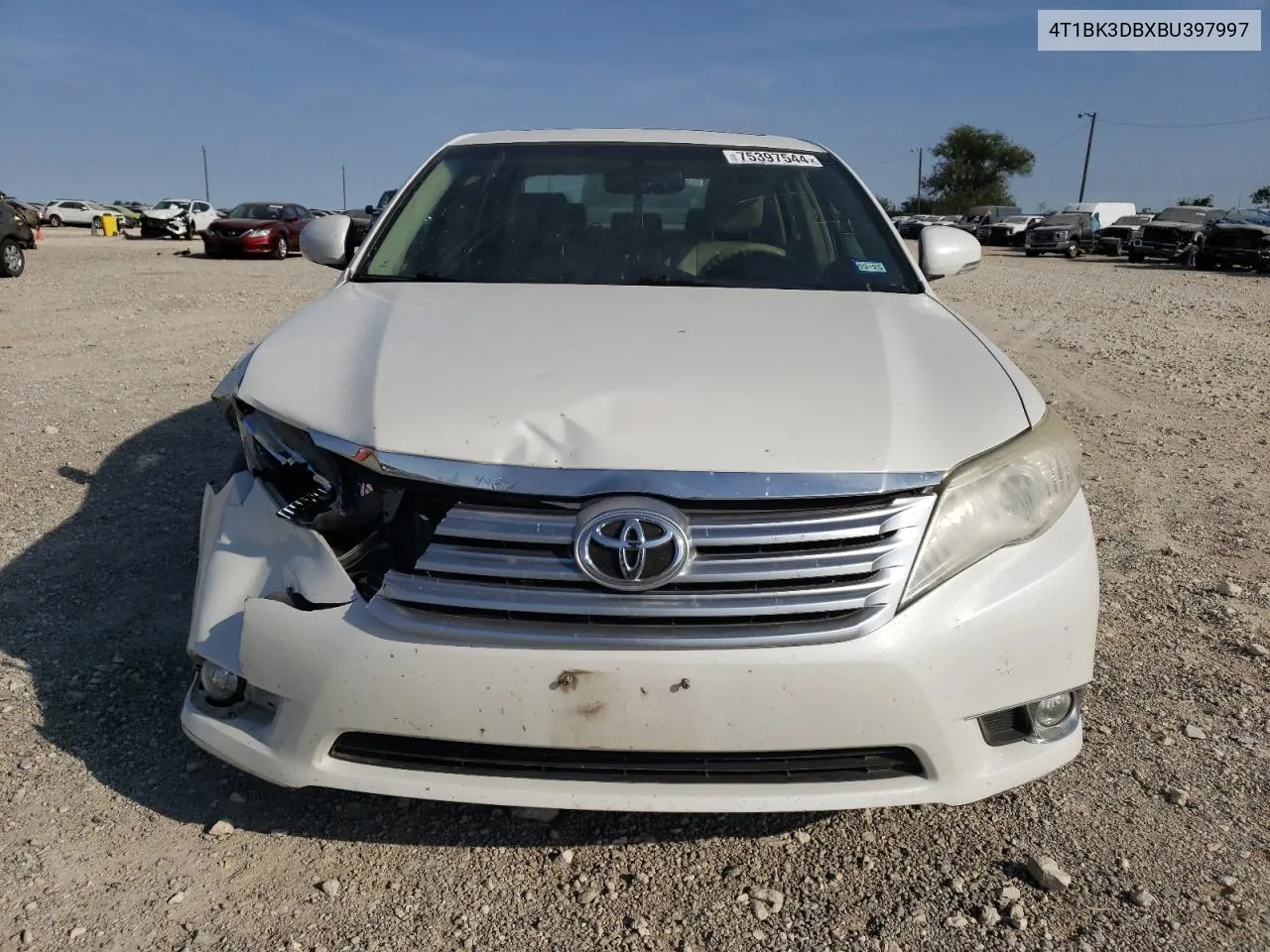 2011 Toyota Avalon Base VIN: 4T1BK3DBXBU397997 Lot: 75397544