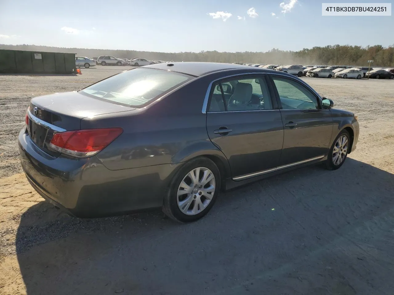 2011 Toyota Avalon Base VIN: 4T1BK3DB7BU424251 Lot: 75516394