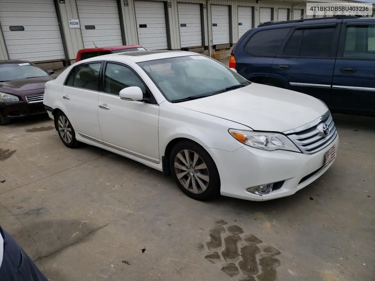 2011 Toyota Avalon Base VIN: 4T1BK3DB5BU403236 Lot: 75565014