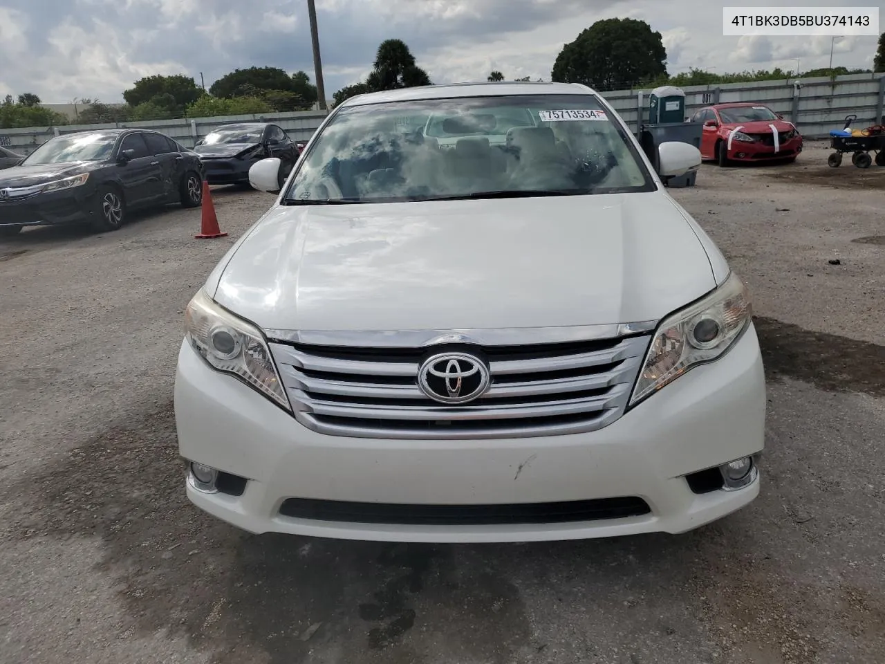 2011 Toyota Avalon Base VIN: 4T1BK3DB5BU374143 Lot: 75713534