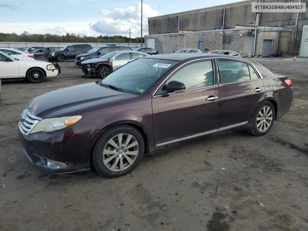 2011 Toyota Avalon Base VIN: 4T1BK3DB4BU404927 Lot: 76000194