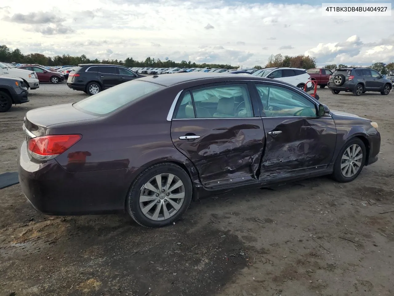 2011 Toyota Avalon Base VIN: 4T1BK3DB4BU404927 Lot: 76000194