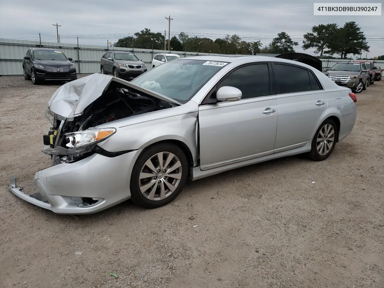 2011 Toyota Avalon Base VIN: 4T1BK3DB9BU390247 Lot: 76473634