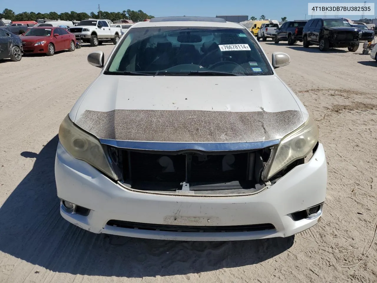 2011 Toyota Avalon Base VIN: 4T1BK3DB7BU382535 Lot: 76678114