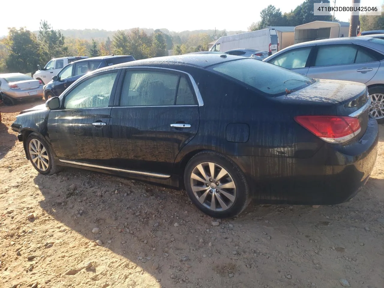 2011 Toyota Avalon Base VIN: 4T1BK3DB0BU425046 Lot: 77160874