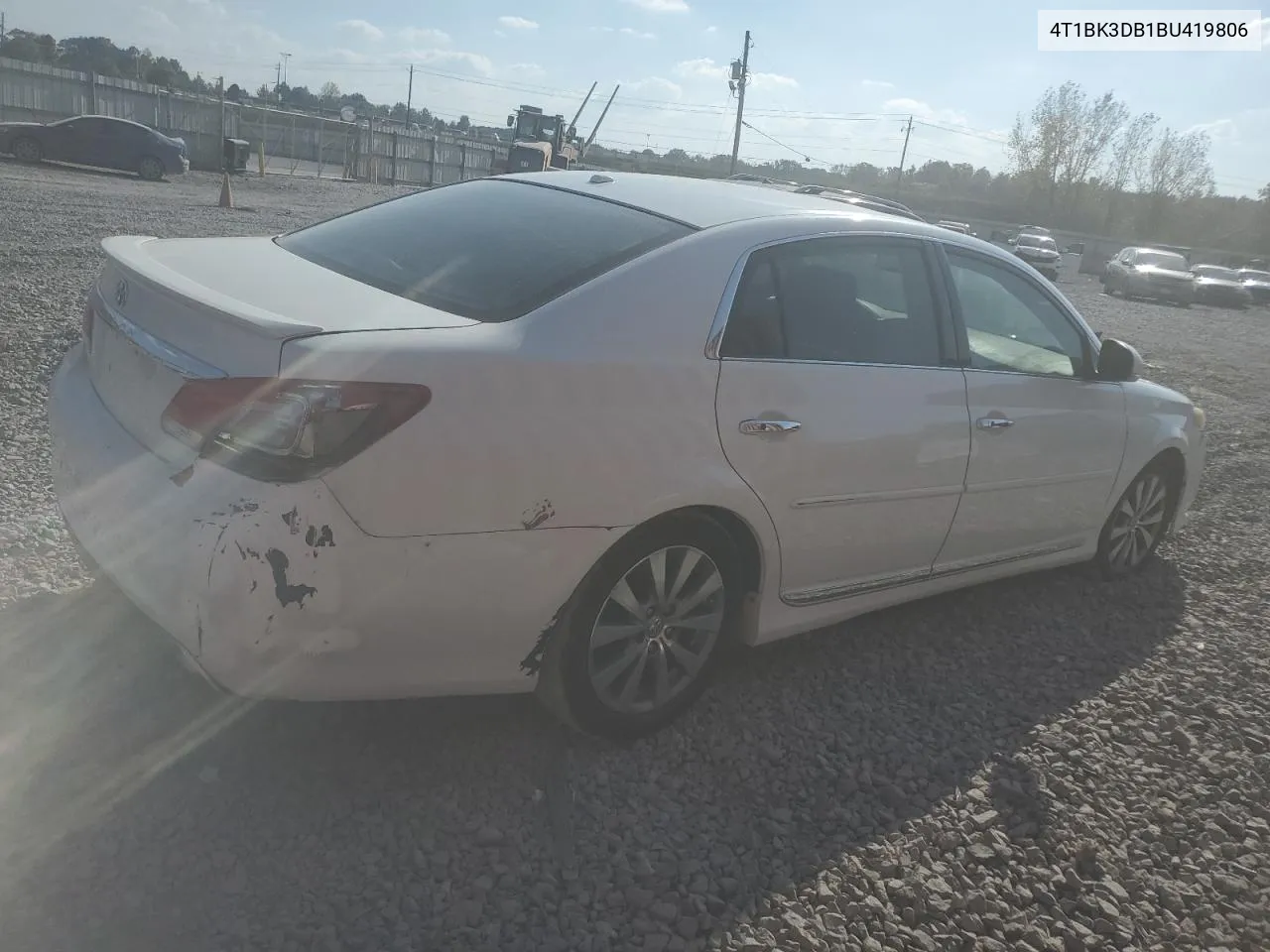 2011 Toyota Avalon Base VIN: 4T1BK3DB1BU419806 Lot: 78487654