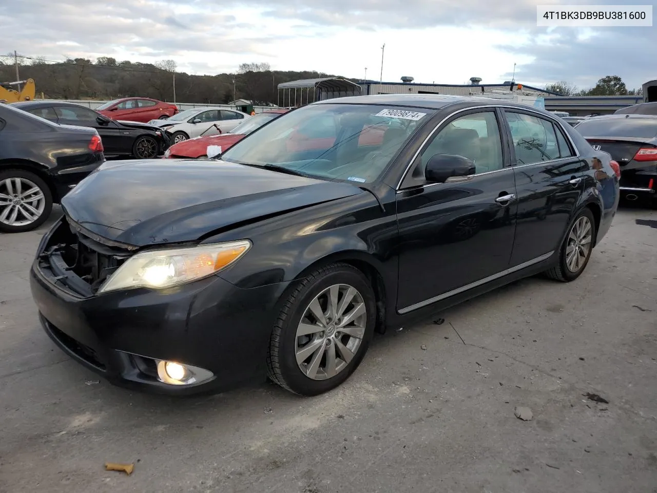 2011 Toyota Avalon Base VIN: 4T1BK3DB9BU381600 Lot: 79009874