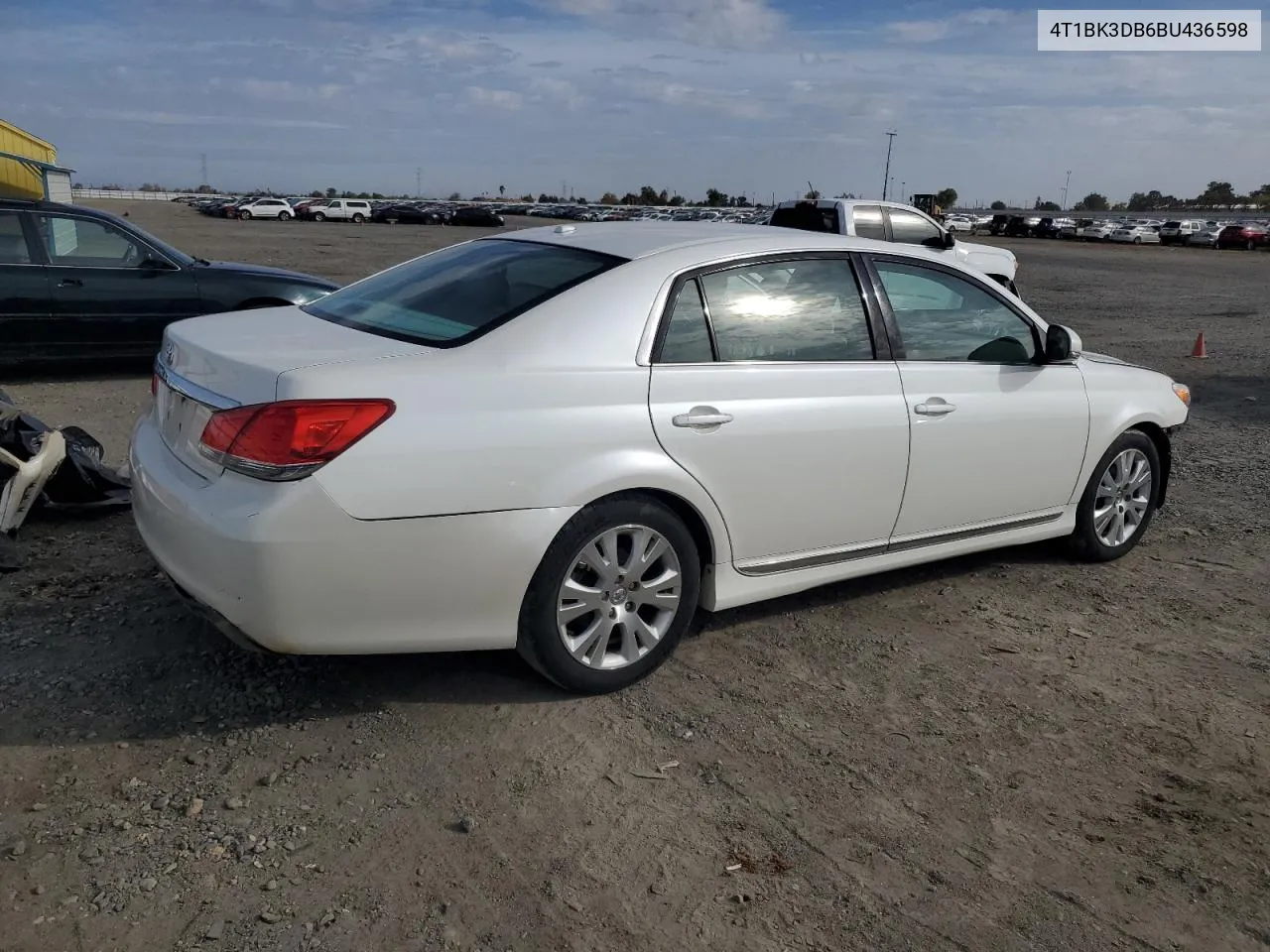 2011 Toyota Avalon Base VIN: 4T1BK3DB6BU436598 Lot: 79052584