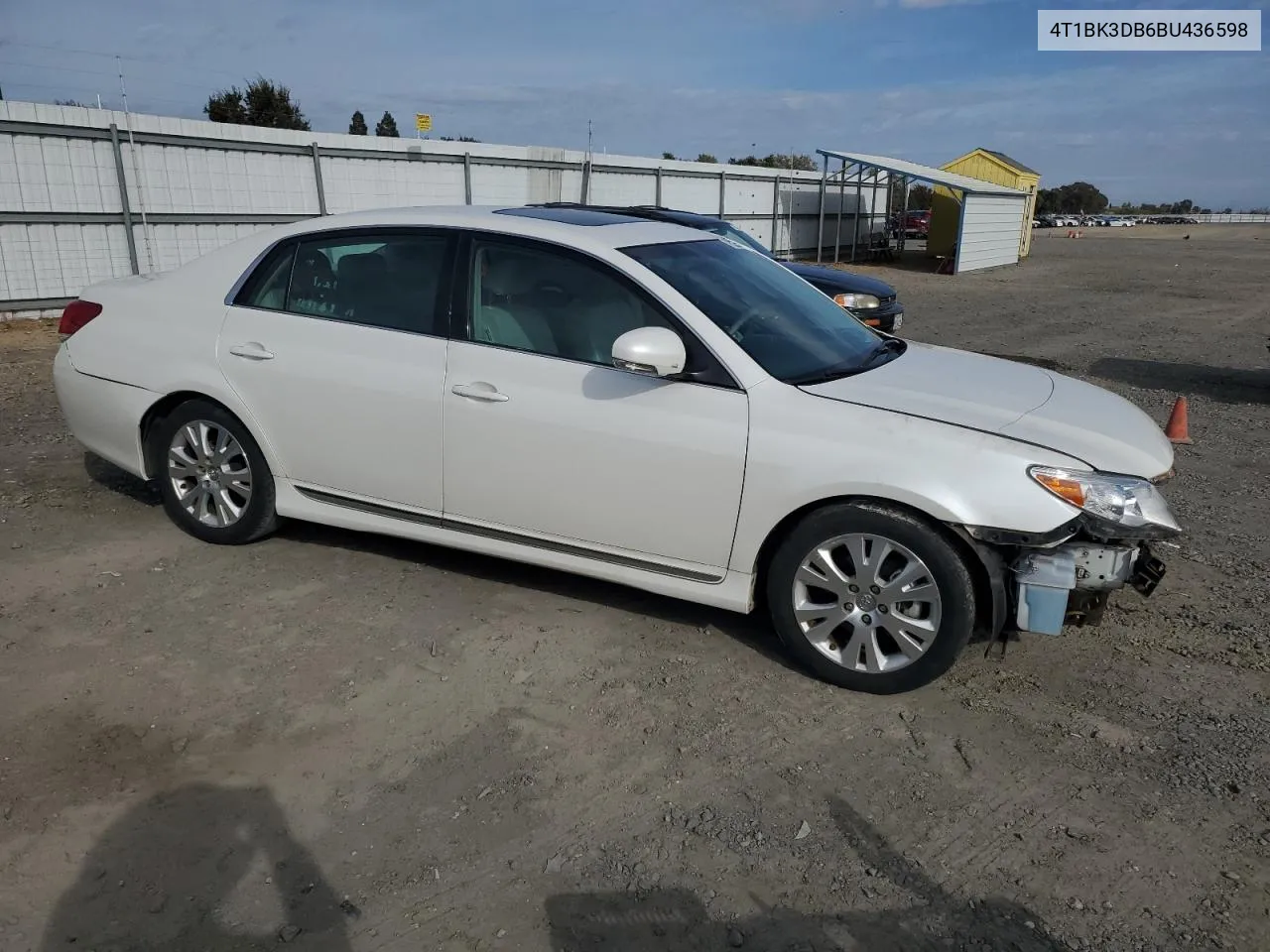 2011 Toyota Avalon Base VIN: 4T1BK3DB6BU436598 Lot: 79052584