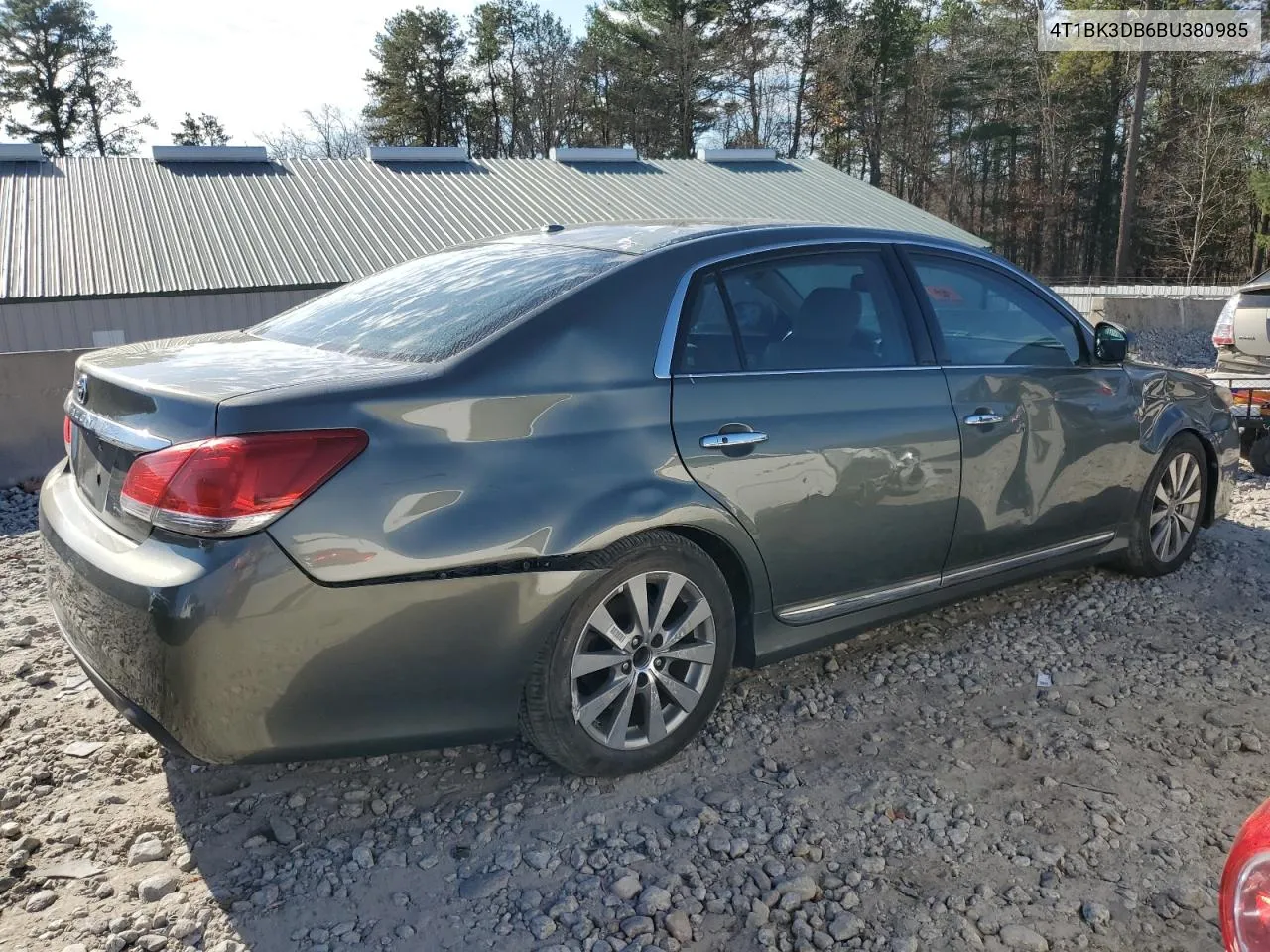 2011 Toyota Avalon Base VIN: 4T1BK3DB6BU380985 Lot: 79500694