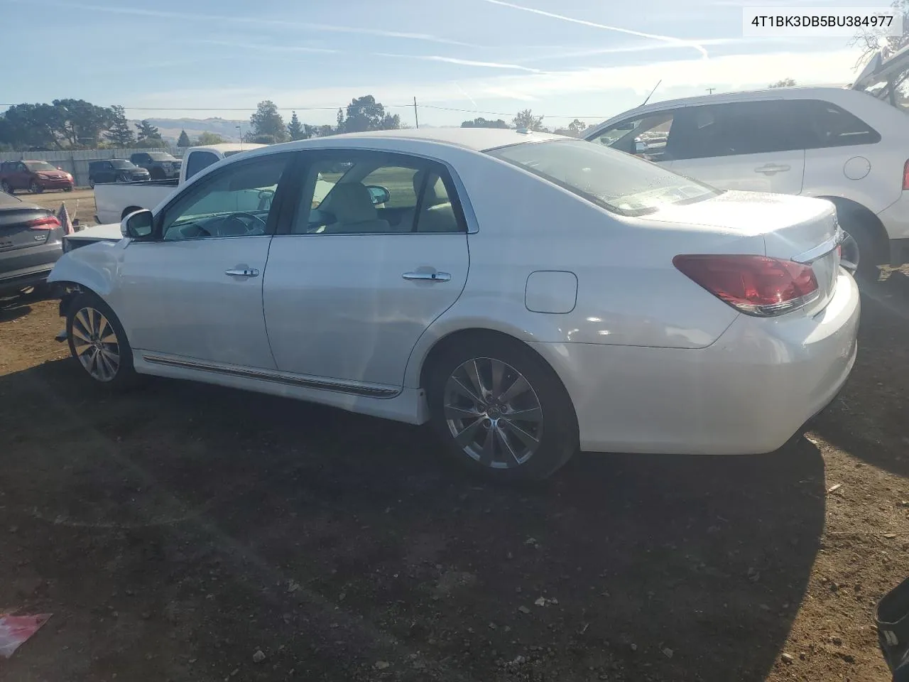 2011 Toyota Avalon Base VIN: 4T1BK3DB5BU384977 Lot: 80705284