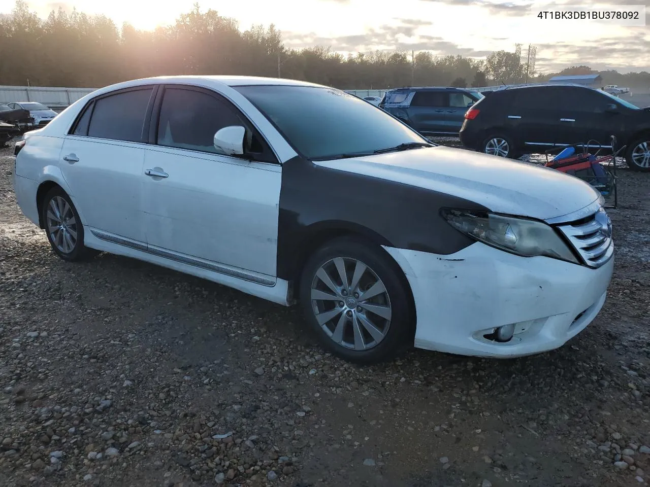 2011 Toyota Avalon Base VIN: 4T1BK3DB1BU378092 Lot: 81073074