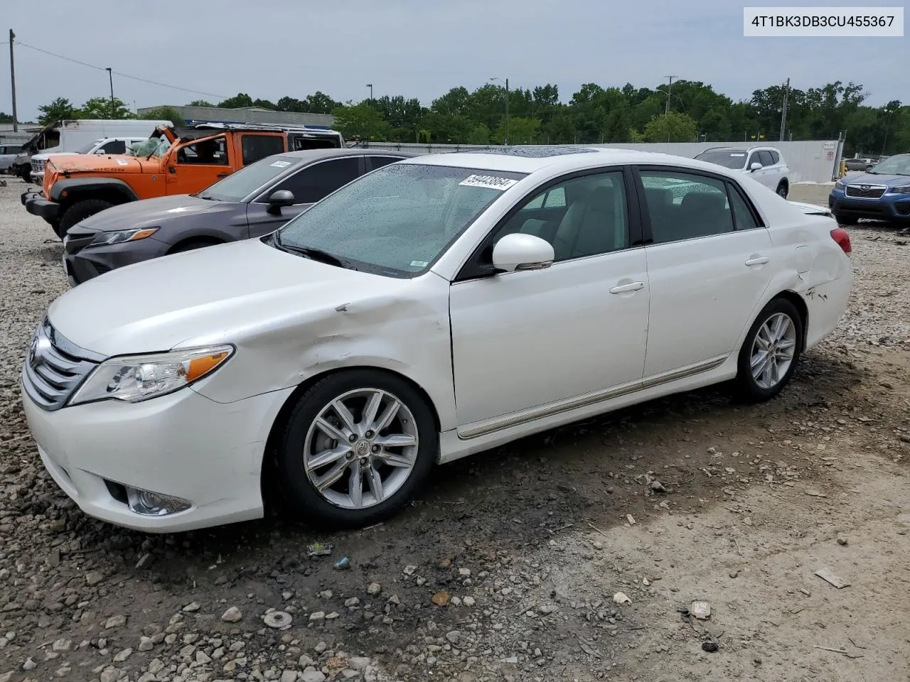 4T1BK3DB3CU455367 2012 Toyota Avalon Base