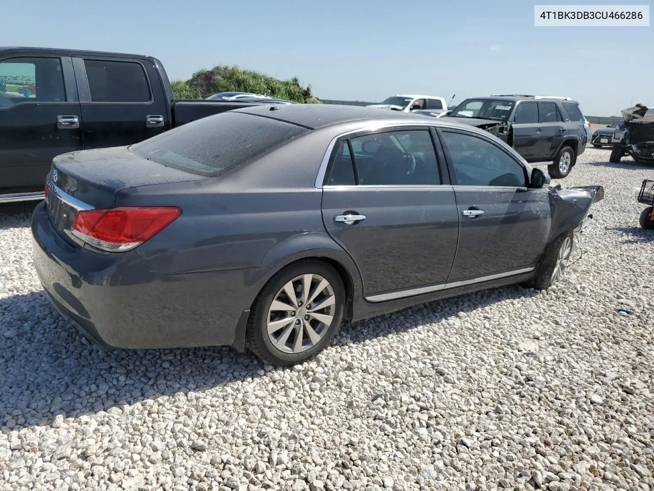 2012 Toyota Avalon Base VIN: 4T1BK3DB3CU466286 Lot: 61190514