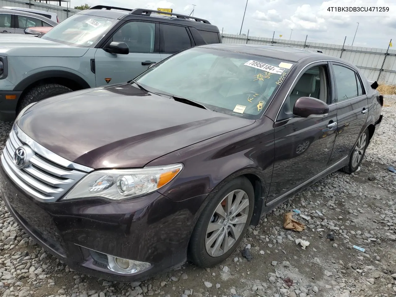 2012 Toyota Avalon Base VIN: 4T1BK3DB3CU471259 Lot: 70958184